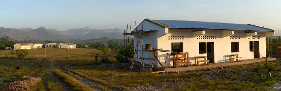 Nearly completed school complex in Manambaro, Madagascar