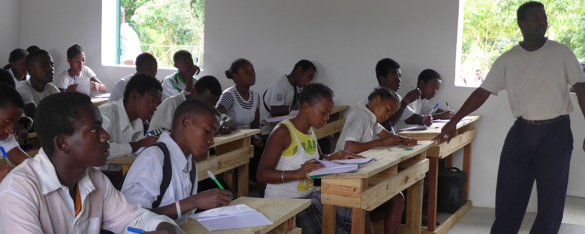 Children in a school classroom in Anosy region, Madagascar