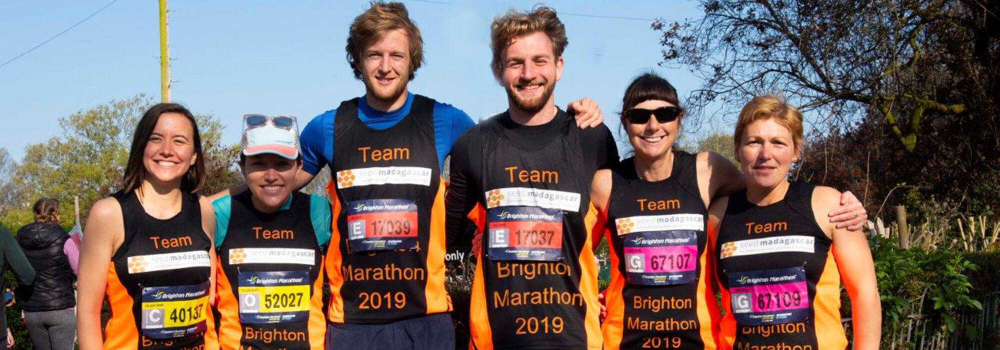 Our 2019 Brighton Marathon team!