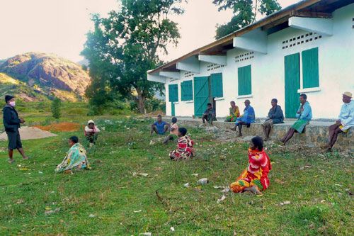 Mananara II primary school during a COVID info session