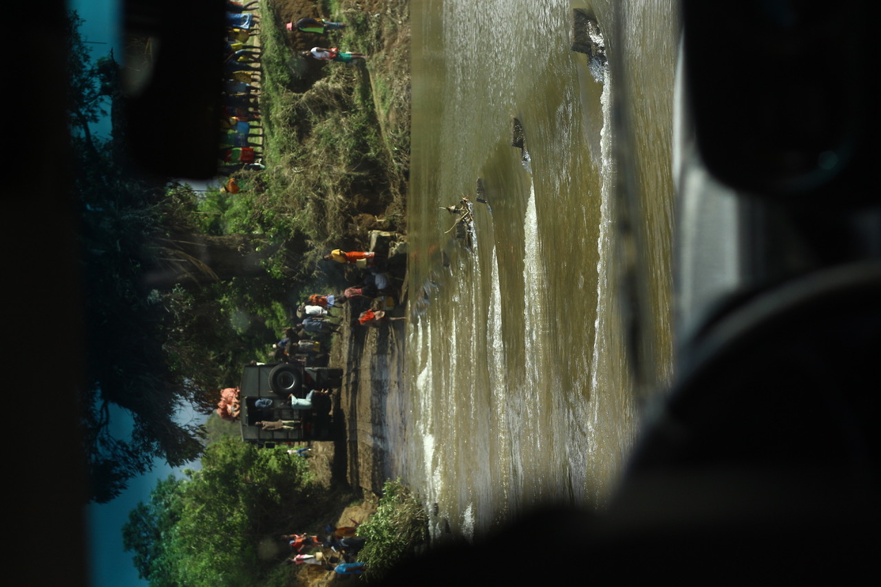 Water floods route to Mandiso Lower Secondary School