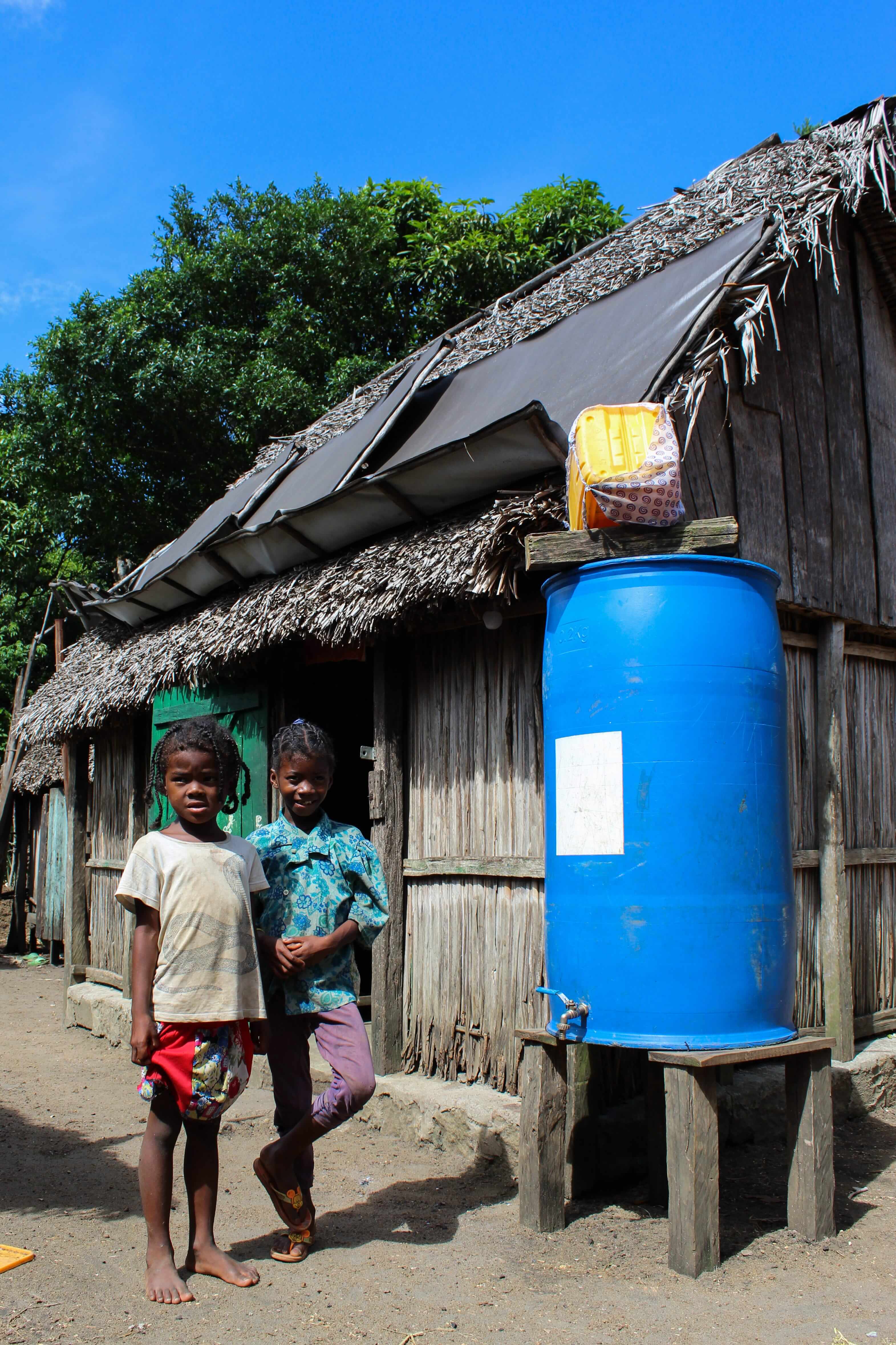 Rainwater harvesting system and kids