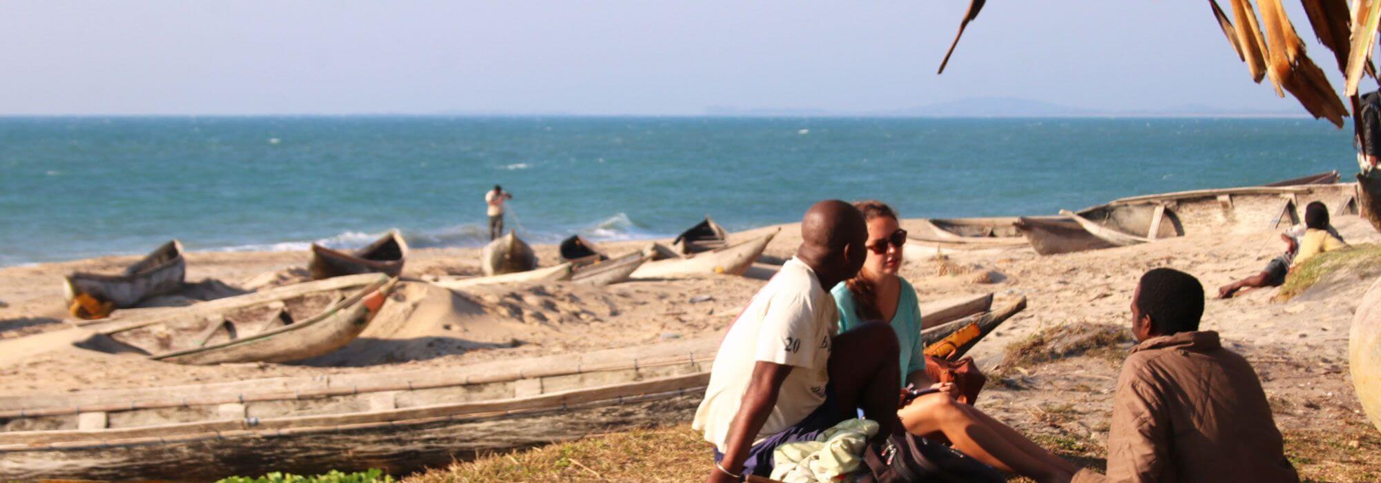 MPAG interview on the beach at Sainte Luce, Madagascar