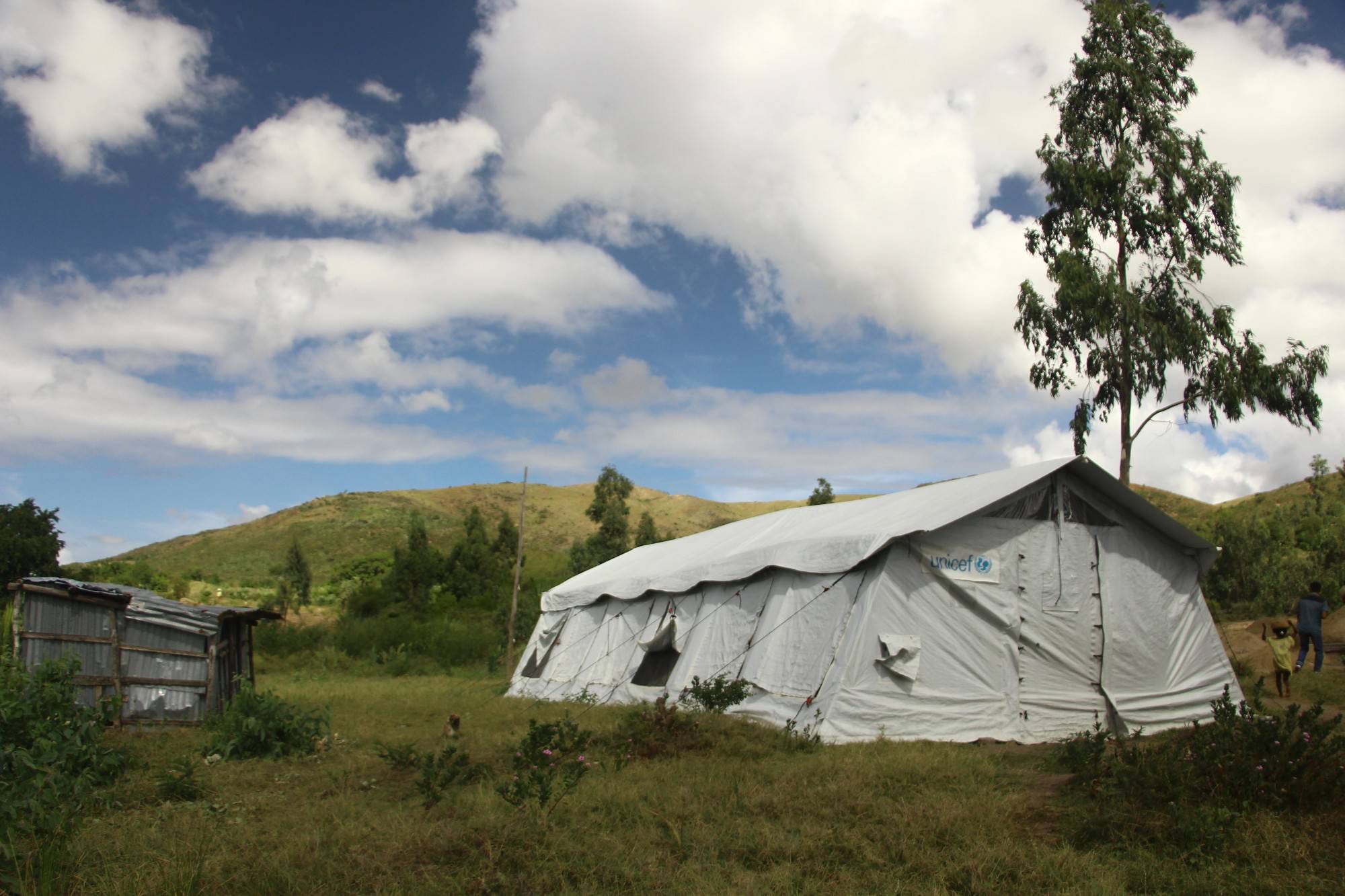 UNICEF classroom tent