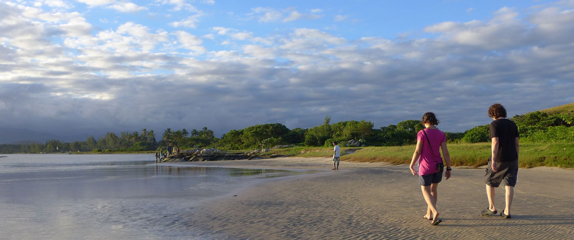 SEED staff take a walk on the beach