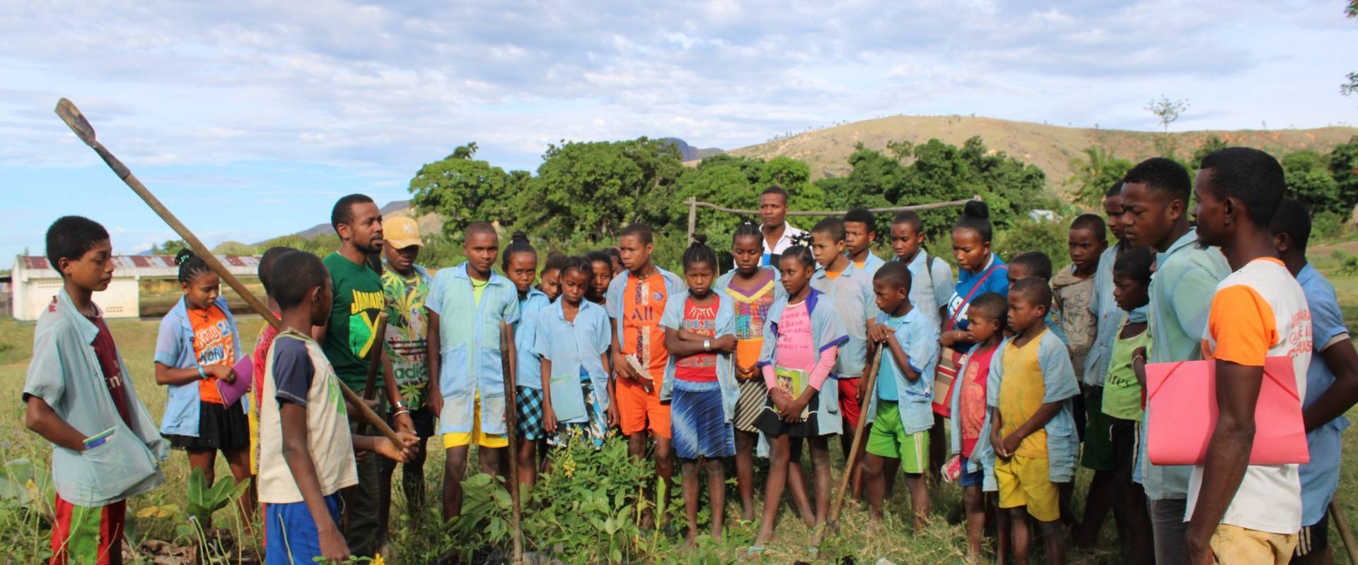 Fruit trees planting with the children at CEG Mandiso