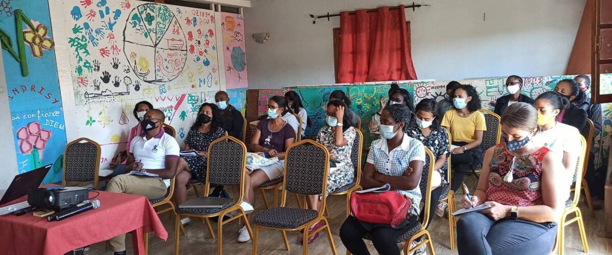 People sitting in a classroom